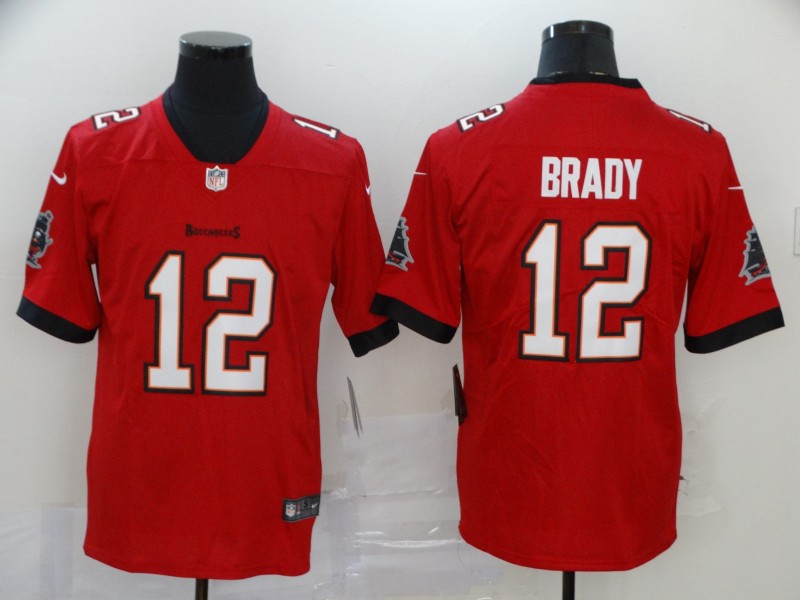 Men Tampa Bay Buccaneers 12 Brady red New Nike Limited Vapor Untouchable NFL Jerseys style 2